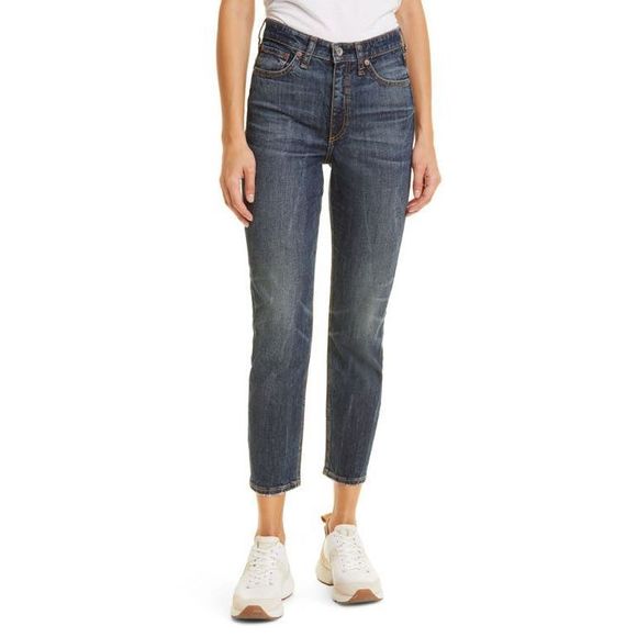 rag & bone Denim - Rag & Bone Nina High-Rise Ankle Cigarette in Tanzanite